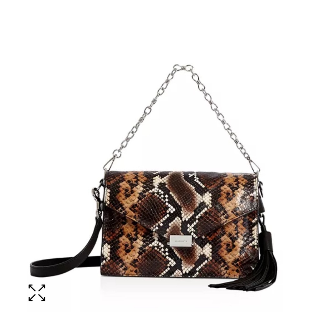 ALL SAINTS SNAKE PRINT BAG
